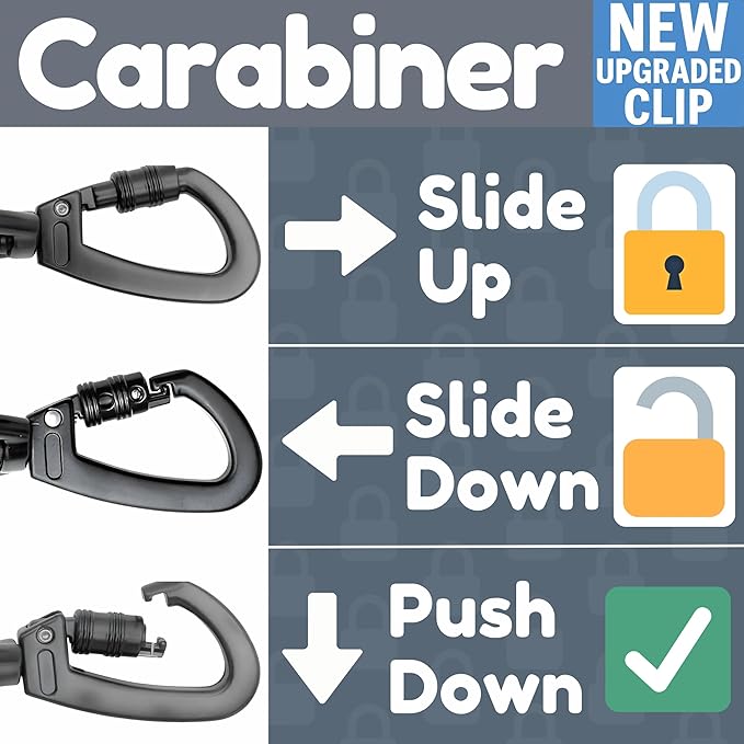 Premium 6 Ft Dog Leash - Two Extra Padded Handles, Heavy Duty Leashes for Medium Dogs to Large Breeds, Reflective, Shock-Absorbing, Anti-Pull Rope Leash, Strong Pet Lead for Everyday Walks - Roam Gear