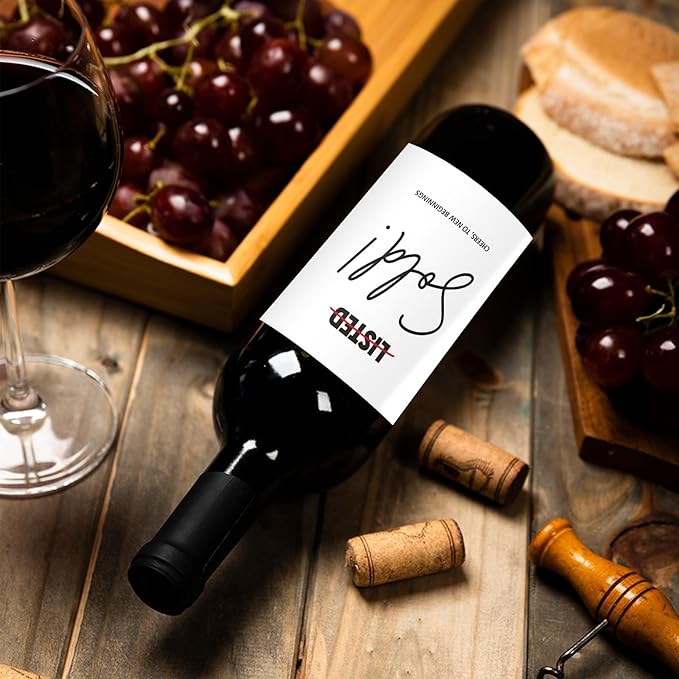 24 Pcs Realtor Wine Labels Thank You Gifts Wine Bottle Stickers Real Estate Agent Wine Labels for Bottles Gifts for Realtor Women Men