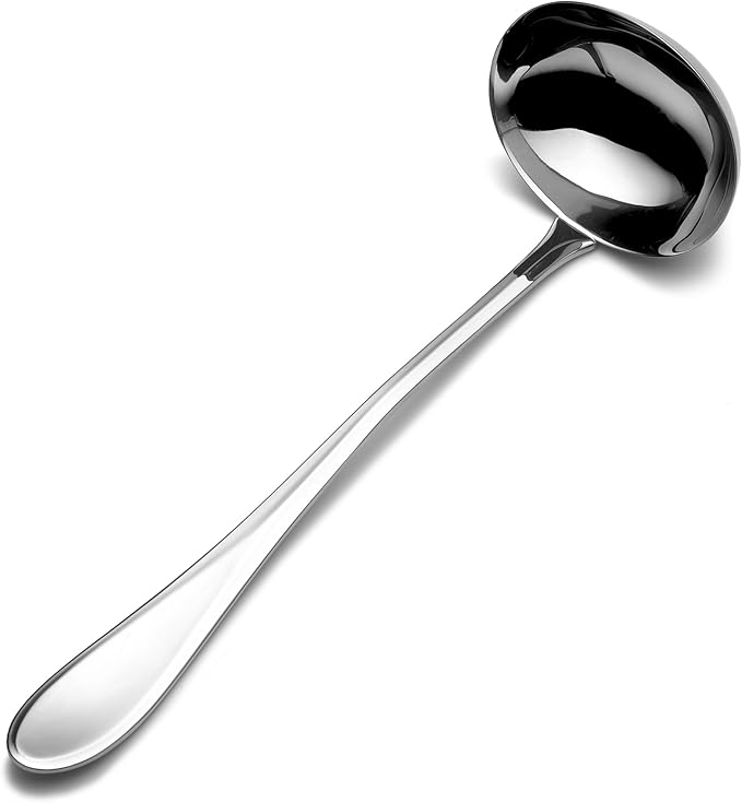 Mikasa Bravo Stainless Steel Soup Ladle,Silver