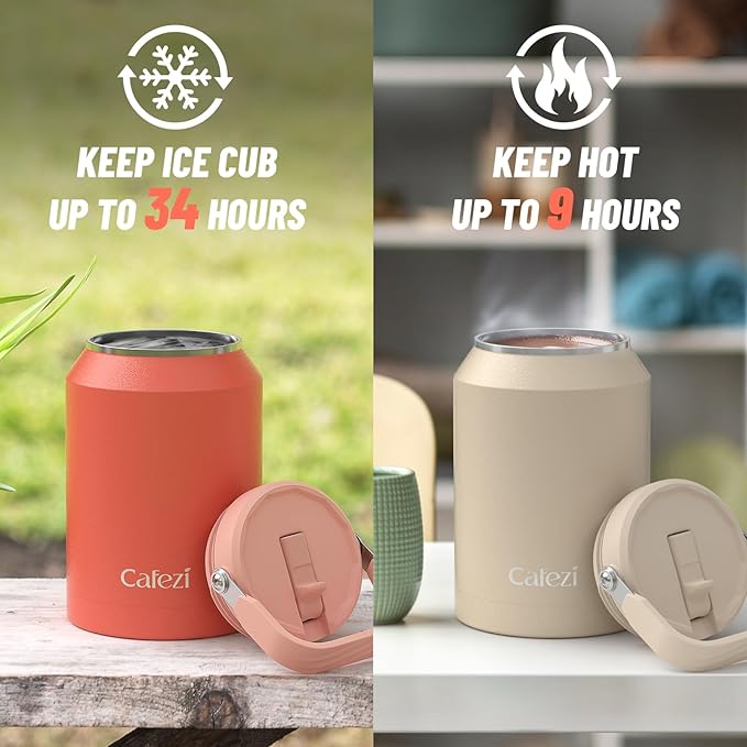 64oz Insulated Water Bottle, Stainless Steel Water Bottles with Flip Straw and Top Handle, Leak Proof, Iced for 34 Hours, 64 oz Tumbler