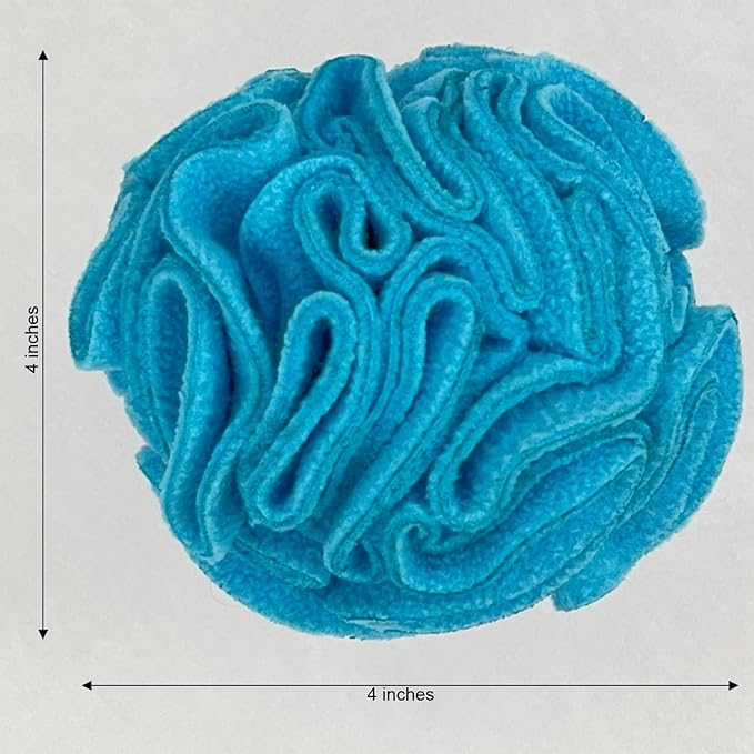 Puppy and Small Breed Snuffle Interactive Foraging Dog Puzzle Ball Toy Blue