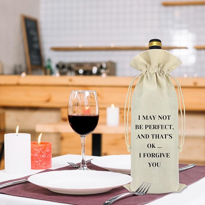 Mom Dad Gifts from Son Daughter Parent Wine Bag New Dad Mom Gifts Fathers Day Mother's Day Gifts Thanksgiving Christmas Birthday Gift for First Time to be Moms Dads Father Mother Wine Bottle Bag