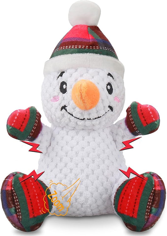 Squeaky Dog Toys, Dog Chew Toys with Crinkle Paper for Puppy, Small, Medium, Large Dogs, Interactive Pet Holiday Toys for Training and Reducing Boredom