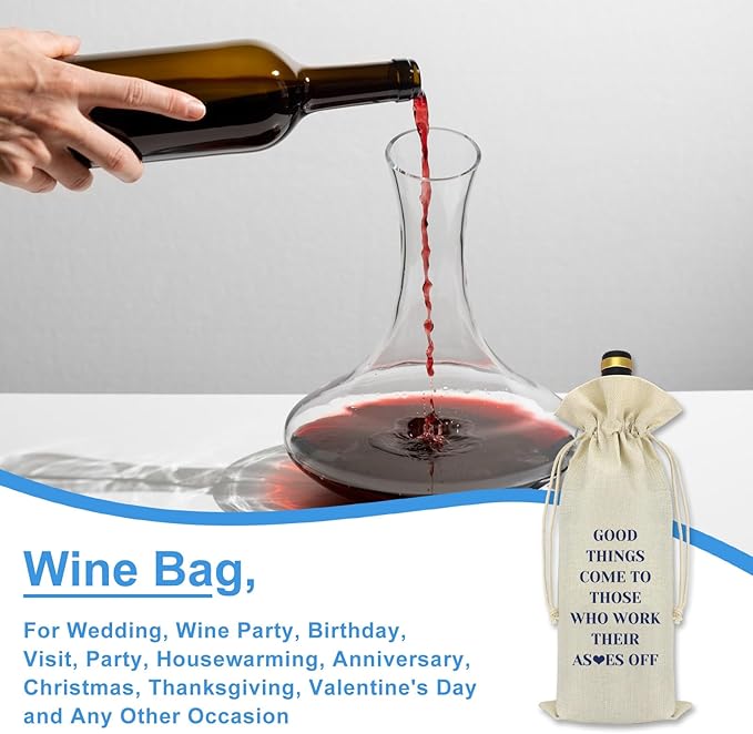 Inspirational Gift for Women Men Wine Bag Encouragement Gifts for Her Him Friends Coworker Christmas Birthday Graduation Gift for Daughter Son Sister Congratulations Gift Wine Bottle Bag Cover