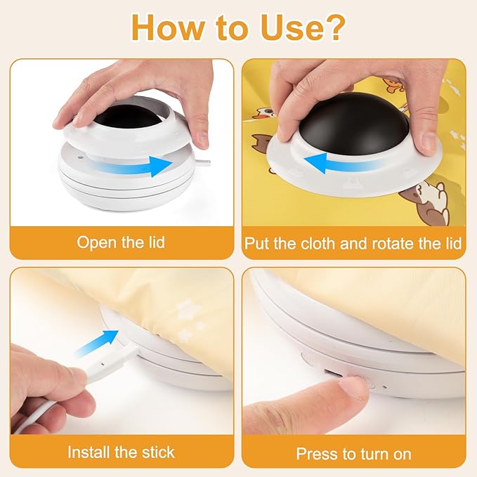 Interactive Cat Toy, Hide and Seek Cat Toys for Indoor Cats, Touch Activated, USB Rechargeable,Moving Feather, for All Breeds Bored Indoor Cats (Yellow)