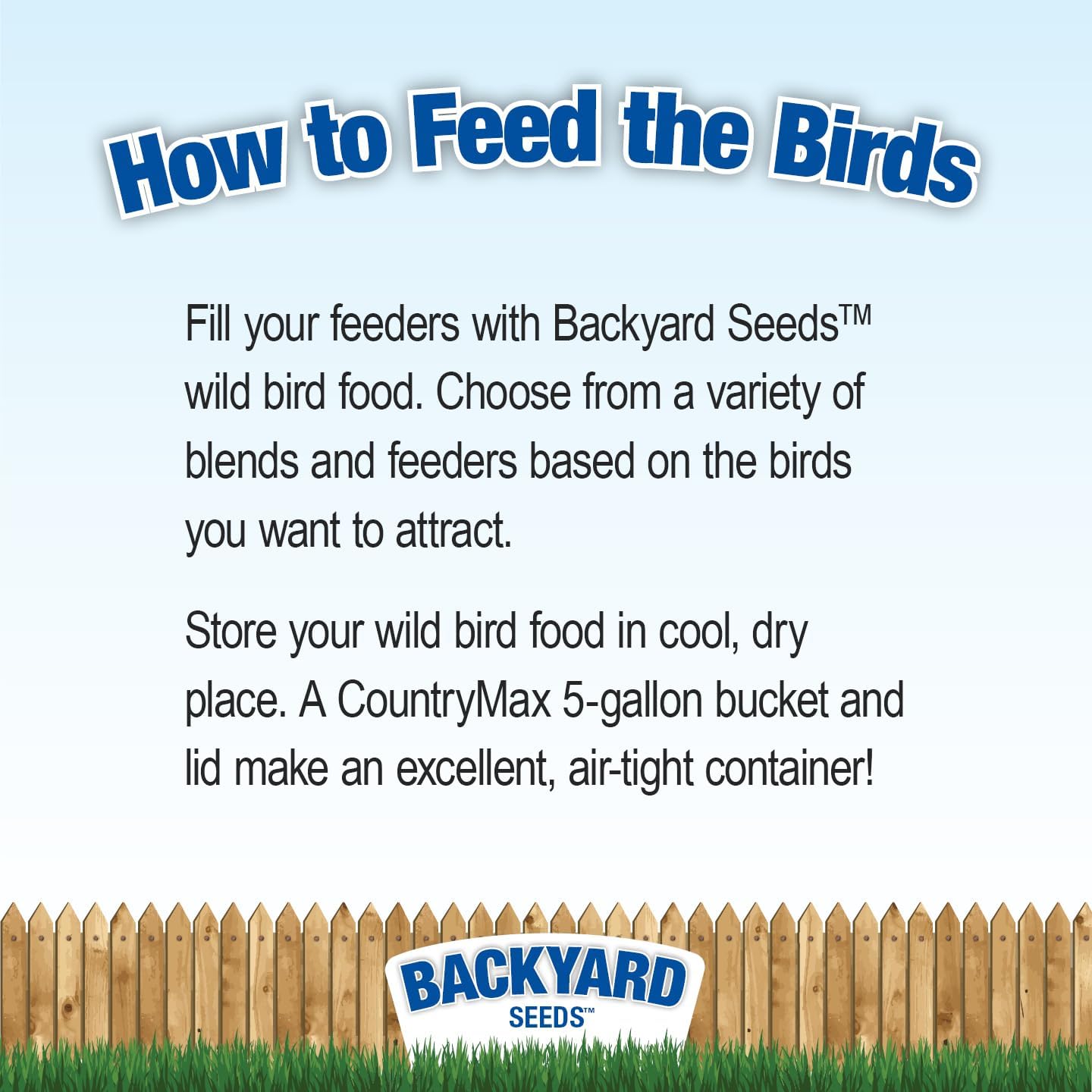 Backyard Seeds Songbird Blend Bird Seed Great Variety (14 Pounds)