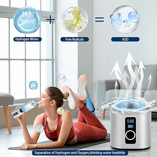 Hydrogen Water Bottles-Upgrade Hydrogen Water Bottle Generator | Ion Bottles Hydrogen Water Ionizer-3500PPB Hydrogen Generator Water Bottle with Advanced Water Ionizer Technology (LED Upgrade)