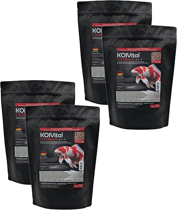 Koi Vital Color Extra Swim Fish Food (4 Pack 2.5lb)