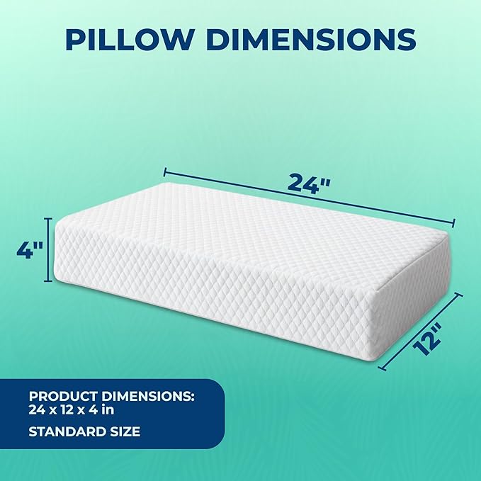 G&Y SALES Cubic Neck and Shoulder Support Pillow - Rectangular Side Sleeper Bed Pillow - Rectangular Neck Pillow - Memory Foam Neck Pillows for Sleep - Cube Pillow Set with Ear Cover and Sleep mask