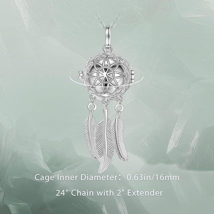 INFUSEU Unique Urn Necklaces for Ashes for Women, Cremation Jewelry for Human Pet Ashes, 24 Inch Chain