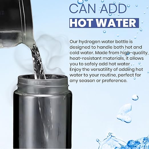 Hydrogen Water Bottle Generator: Up to 2PPM Portable, Elegant Water Ionizer, Quick 3-min Electrolysis Hydrogen Water Machine, Lightweight Hydrogen Water Generator, Ideal Health Gift.