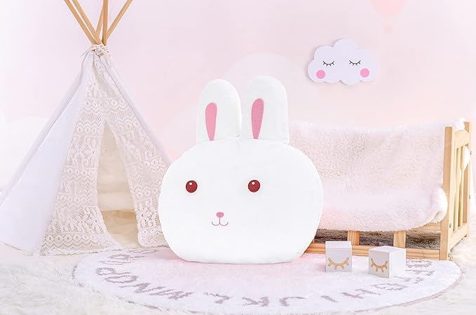 Lazada Bunny Kids Pillow Plush Rabbit Toddlers Bunny Gifts for Girl White 15 Inches