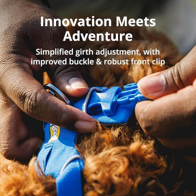 Ruffwear, Front Range Dog Harness, Reflective Soft Padded Everyday Harness with Dual Leash Clips, Adjustable and Lightweight Fit for Training or Walking for All Dogs, Moonlight Mountains, XX-Small