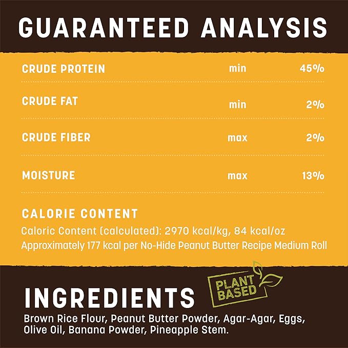 Earth Animal No-Hide Rolls Peanut Butter Recipe Medium Natural Rawhide Alternative Dog Chews - 3 Count Value Pack