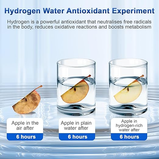 Hydrogen Water Bottle Hydrogen Water Bottle Generator Portable Rechargeable Health Hydrogen Water Bottle Hydrogen Rich Water Ready in 3 Mins Suitable for Home Office Exercise Travel (420ML)