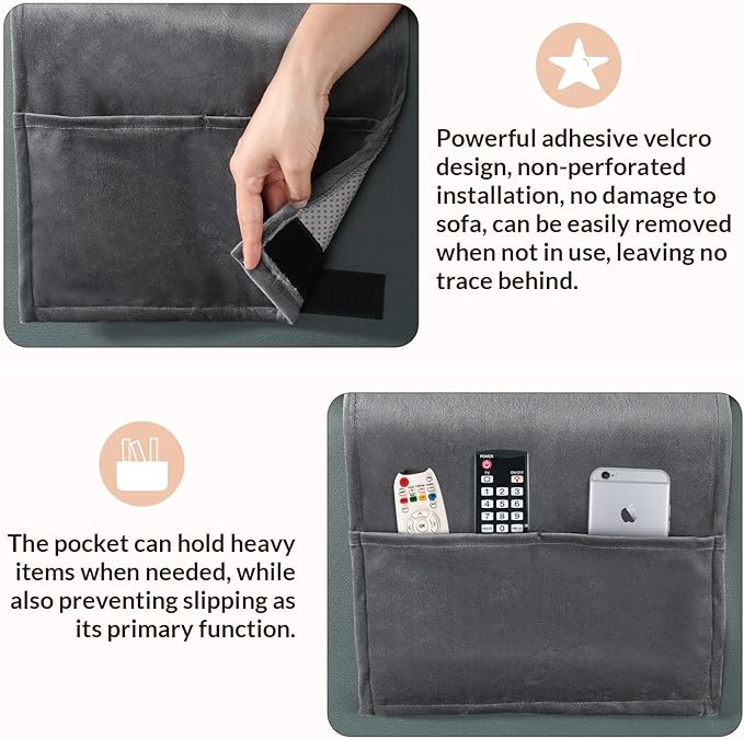 Head Recliner Pillow Adjustable Shredded Memory Foam Headrest Pillow for Recliners,Non-Slip Velvet Cushion for Pain Relief Neck Support Pillow for Travel Home Recliner Sofa Armchair with Zipper Cover