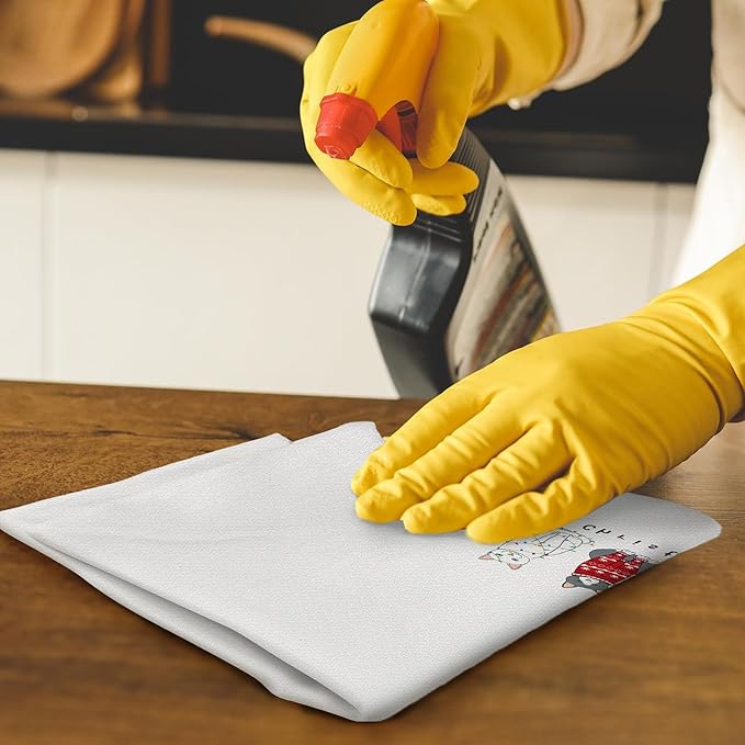 Meowy Cat Towels for Lovers, Cat Christmas Decor for Bathroom Kitchen, 16x24 in