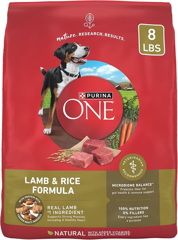 Purina ONE Dry Dog Food Lamb and Rice Formula - 8 lb. Bag