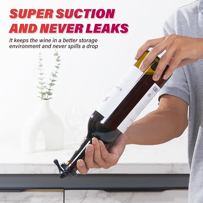 Wine Stopper，10 Pack Wine Stoppers for Wine Bottles，Plastic Vacuum Wine Bottle Stopper Wine Saver with Airtight Seal，Wine Topper Keep Wine Fresh Wine Bottle Sealer Set