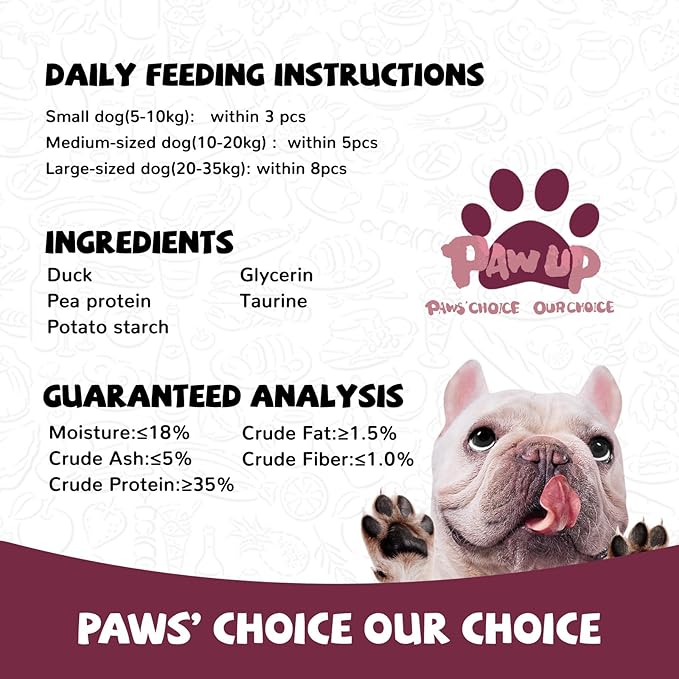 Duck Jerky Strips Dog Treats, Training Treats for Dogs w/Taurine, Low Fat, Natural Duck Jerky Cuts for Small Dog, 12.5 oz