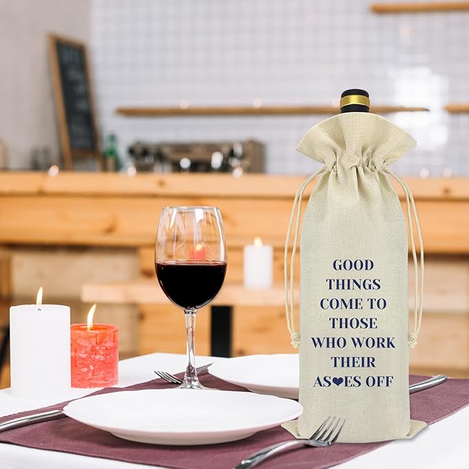 Inspirational Gift for Women Men Wine Bag Encouragement Gifts for Her Him Friends Coworker Christmas Birthday Graduation Gift for Daughter Son Sister Congratulations Gift Wine Bottle Bag Cover