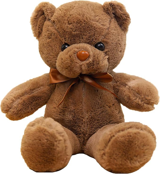 Brown Teddy Bear Stuffed Animals, 13" Soft Cuddly Stuffed Teddy Bear Plush Cute Plush Toys for Birthday Mother's Day Valentine’s Day Wedding Graduation Party Gifts for Kids