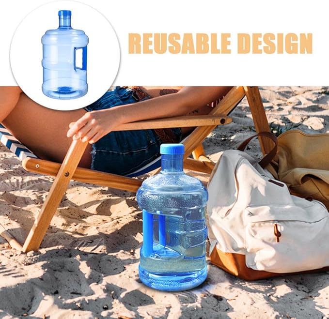 Milisten 2 Gallon Water Jug, 7.5L Water Bottle with Screw Cap Portable Water Storage Bucket Water Container Water Kettle Reusable Motivational Jug for Camping Hiking