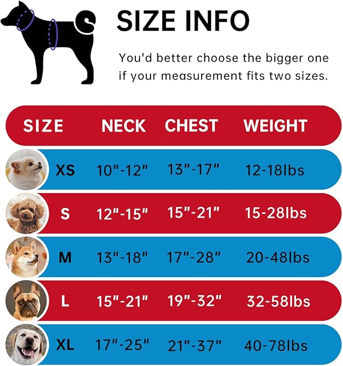 IVY&LANE No Pull Dog Harness for Large Dogs, Dog Vest Harness with Leash, Safety Belt and Storage Strap, Fully Adjustable Harness, 360° Reflective Strip, Soft Handle (Red, XL)