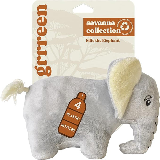 Dog Toys | Plush Toy Elephant Stuffed Animal for Dogs | Medium Eco Friendly Toy - Easy to Clean and Made from Non Toxic Materials