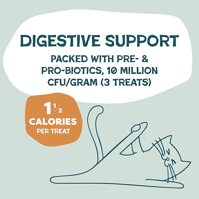 Shameless Pets Crunchy Cat Treats - Catnip Treats for Cats with Digestive Support, Kitten Treats with Real Ingredients, Natural & Healthy Flavored Feline Snacks - Catnip N Chill Chicken Liver, 1-pk