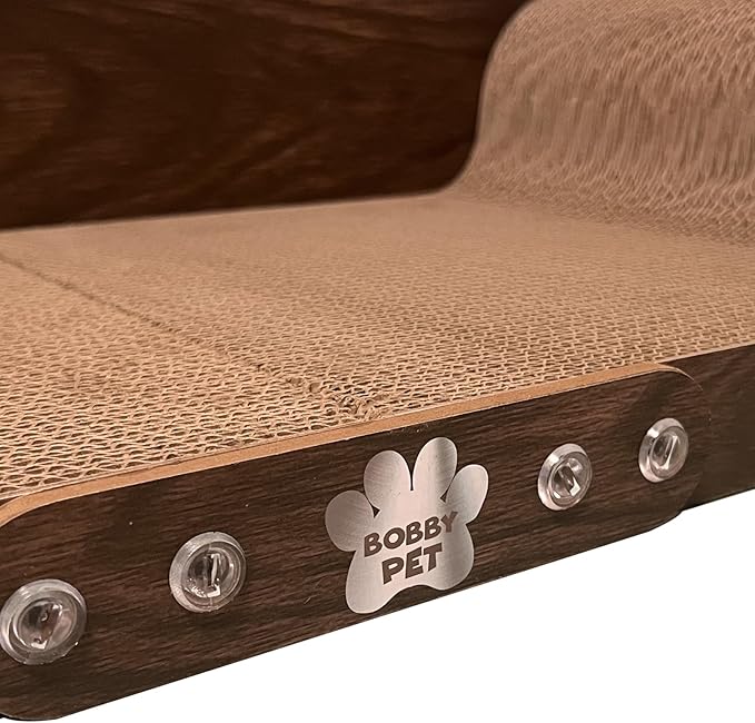 Cat Scratcher Sofa - 26” Cat Scratcher Lounge Cat Scratching Board Long Lasting Scartching Pads for Indoor Cats Furniture Protector