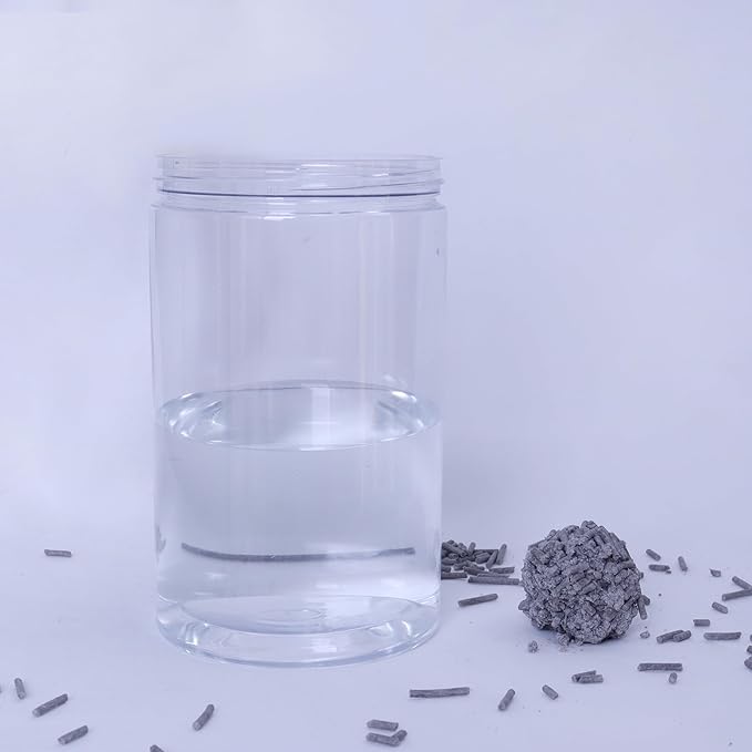 Tofu Cat Litter Activated Carbon no Fragrance 5.5 Lbs X 2 Bags, Can Flush Down Toilets or drains, Low Tracking Cat Litter 2mm Pellets.