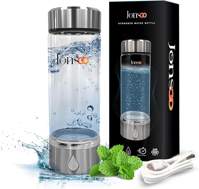 Hydrogen Water Bottle - Portable Hydrogen Water Generator with SPE PEM Technology – 420ml Hydrogen Water Ionizer Machine for Home Gym Travel and Gifting