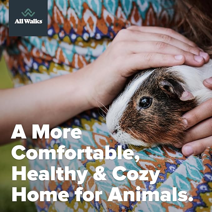 All Walks 18.5 Liter 100% Natural Hemp Bedding - Odor Control, Dust-Free, Chemical-Free, for Chicken Coops, Hamsters, Rabbits & Small Animals, Biodegradable, Made in USA, Highly Absorbent