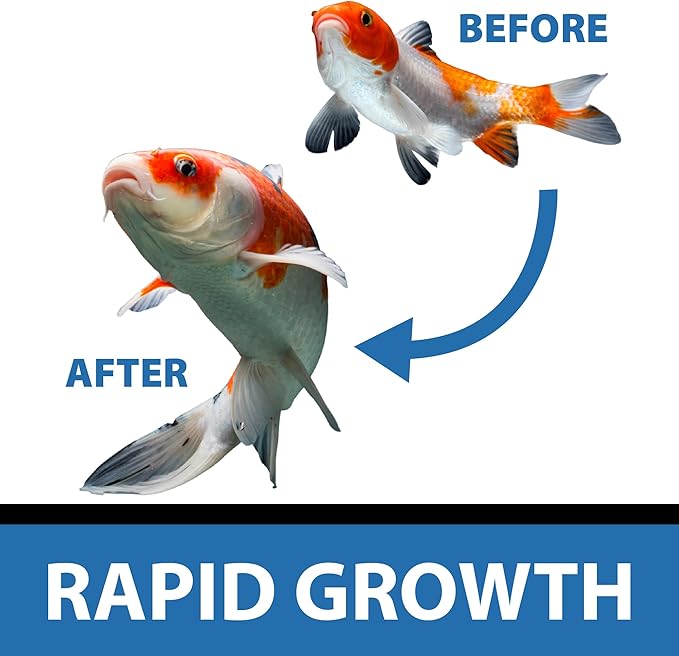 CrystalClear Platinum Fish Food, Premium Floating Pellets for Koi & Goldfish – Boost Growth, Color, and Wellness in Backyard Ponds & Water Gardens, 5mm Pellets, 2.2 Lbs