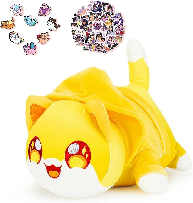 KOWSI NOI Cat Plush Toys Blind Box Cat Plush Series-100% Polyester Embroidery Plush Pillow-Cute Popular Cat Plush Collectibles (NOI Cat Plush)