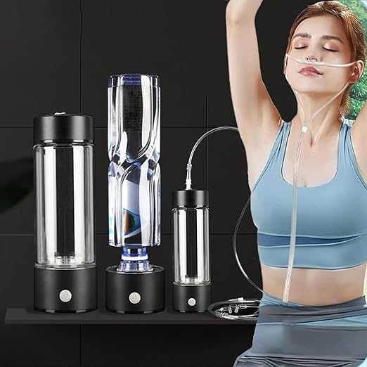 Hydrogen Water Bottle Generator 3 IN1,SPE/PEM Water Ionizer,Glass Hydrogenated Rich Water Bottles, Hydrogen Water Machine Filter Pitcher Improve Water Gift for Office/Home/Travel Women/Men/Grandpa