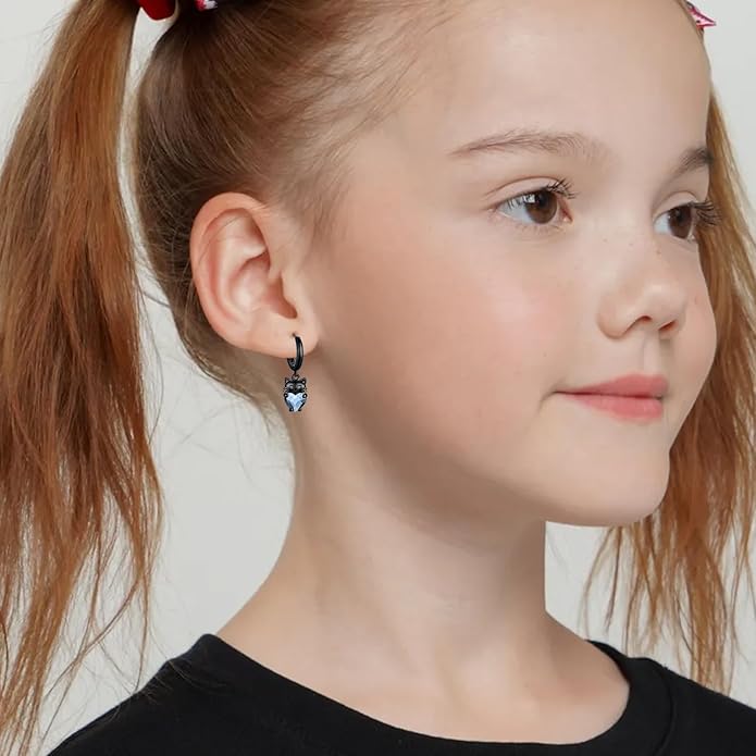 925 Sterling Silver Cat Earrings Cute Animal Kitten Stud Earrings cat Jewelry Gifts for Women Girls Hypoallergenic Earrings for Sensitive Ears