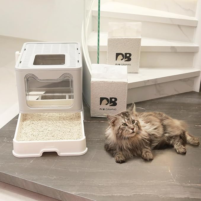 Cat Litter 12LB/2 Packs Dust-Free Clumping Tofu Cat Litter Quickly Absorb Odors Toilet Can Flush Into The Toilet Pure Natural tofu cat Litter (Original Flavor)