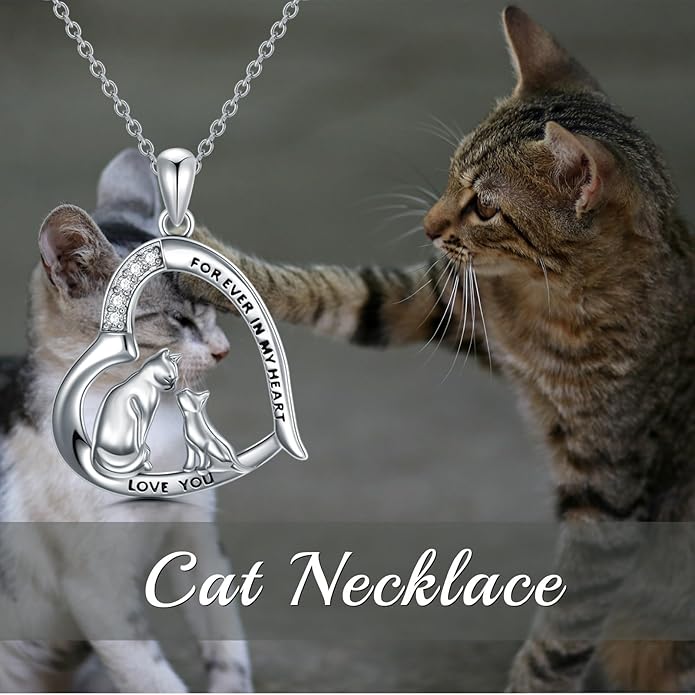 925 Sterling Silver Lab Grown Diamond Animal Necklace Cat/Bear/Bee/Dolphin/Dragonfly/Horse/Hummingbird/Koala/Parrot/Penguin/Pigeon/Sea Turtle/Starfish Lab Grown Diamond Necklace Gift for Women