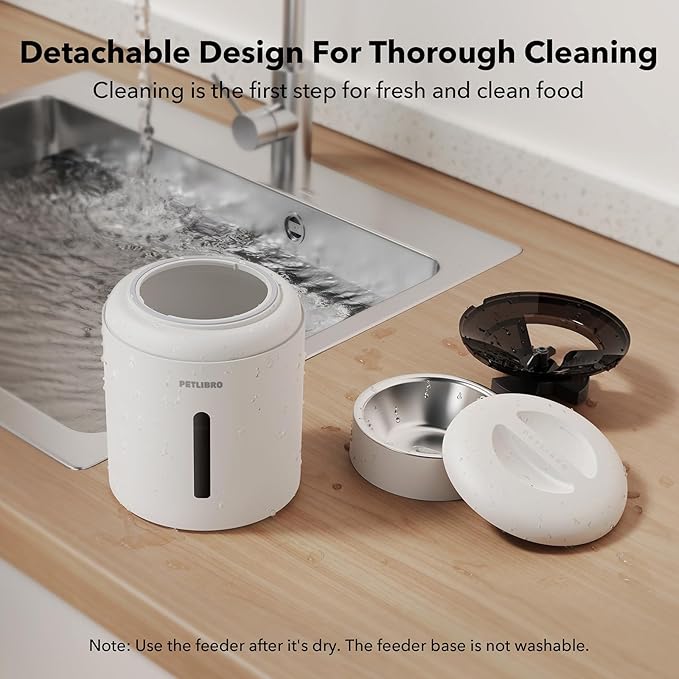 PETLIBRO Automatic Cat Feeder, 5G WiFi Automatic Dog Feeder with Freshness Preservation, 5L Timed Cat Feeders with Low Food Sensor, Up to 10 Meals Per Day, Granary Pet Feeder for Cats/Dogs