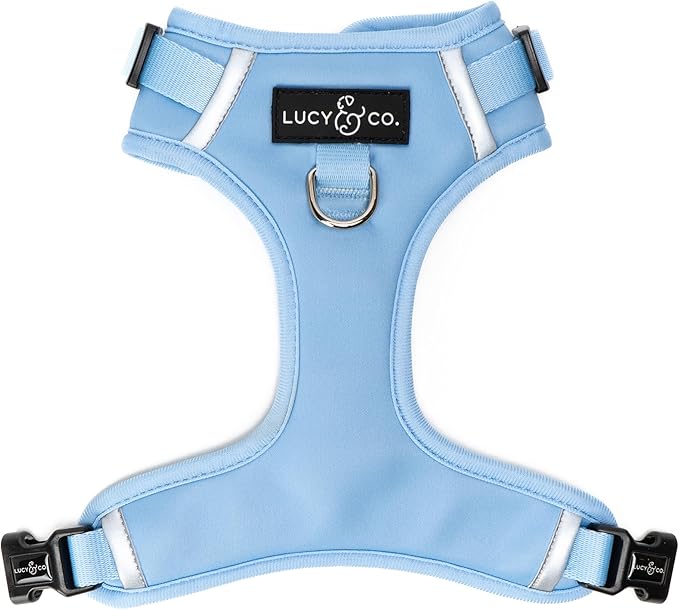 Lucy & Co. The Denim No-Pull Dog Harness - Size Large - Vest to Stop Pulling & Walk Easy - Comfortable Leash Training Product w/Adjustable Chest & Neck Straps