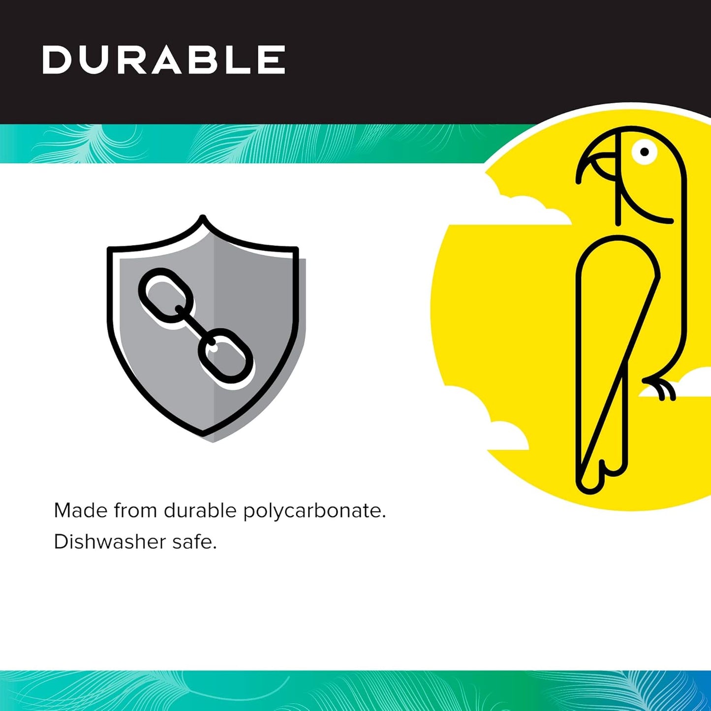 Featherland Paradise Creative Foraging Systems Foraging Wheel, Interactive Bird Cage Toy Feeder