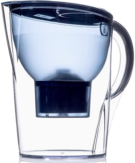 Alkaline Water Pitcher - 3.5 Liters, Free Filter Included, 7 Stage Filteration System to Purify and Increase PH Levels