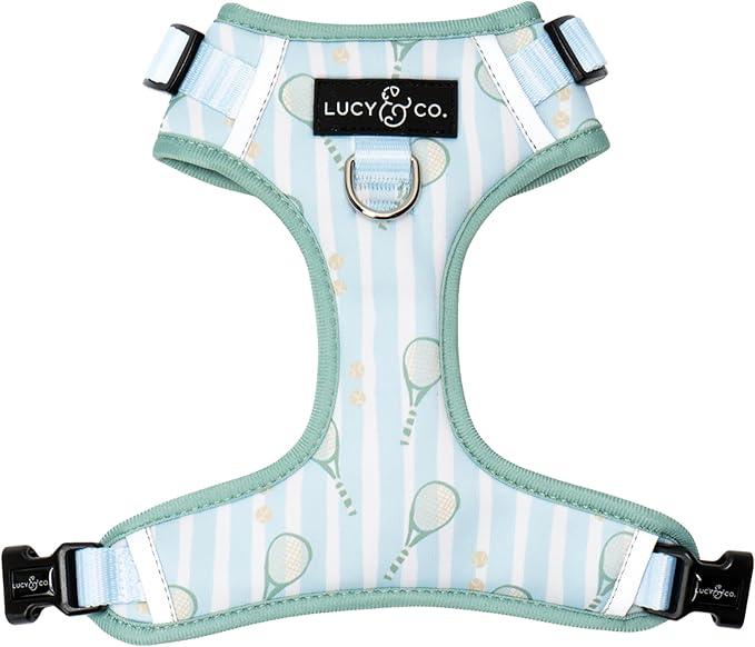 Lucy & Co. The Match Point No-Pull Dog Harness - Size Large - Vest to Stop Pulling & Walk Easy - Comfortable Leash Training Product w/Adjustable Chest & Neck Straps