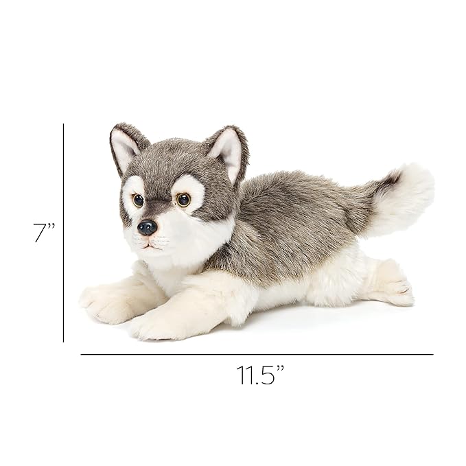 Nat and Jules Waiting Large Wolf Friend Children's Plush Stuffed Animal Toy