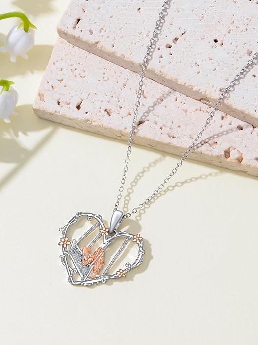 Midari Book Lover Necklace 925 Sterling Silver Book Necklace for Women Reading Pandent Jewelry Graduation Gift for Book Lovers LibrarianBirthday Christmas Mother's Day