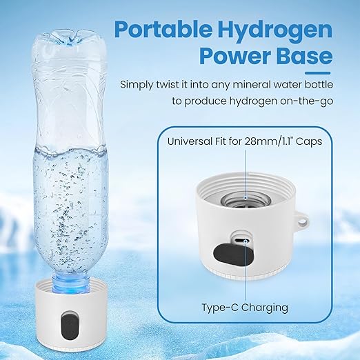 Hydrogen Water Bottle 55 OZ, HIGHTALL 2500ppb Hydrogen Water Bottle Generator, Portable 5-Min Water Ionizer Machine, Rechargeable Ion Hydrogen Water Bottle for Gift, Sports, Office, Travel