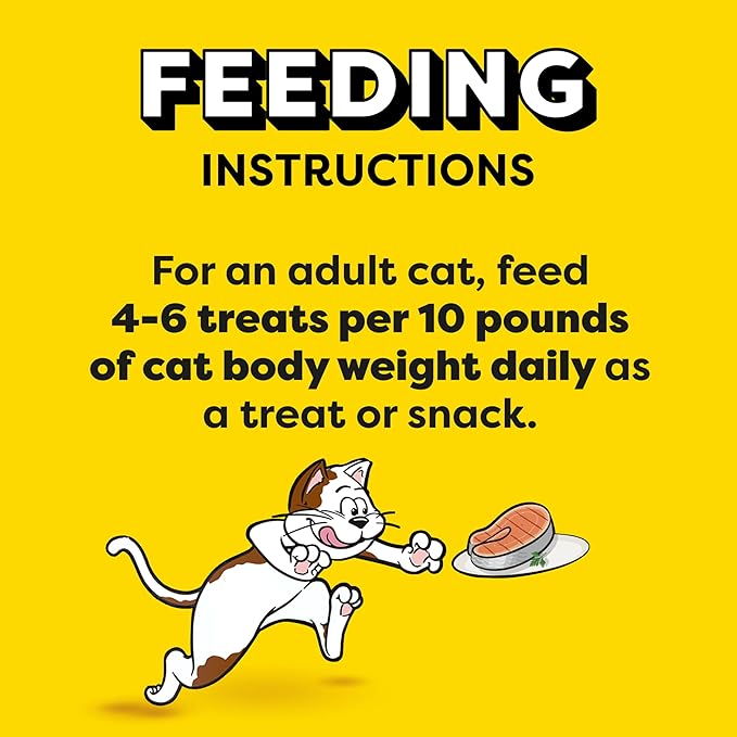 Temptations Tender Fills Crunchy and Soft Adult Cat Treats, Grilled Salmon Flavor, 4.6 oz. Pouch (Pack of 10)