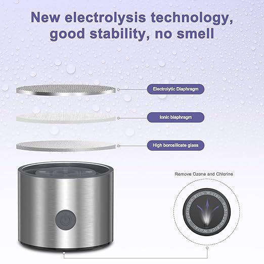 Hydrogen Water Bottle, 420ML Portable Rechargeable Hydrogen Water Ionizer, 3 Minute Rapid Electrolysis, Advanced SPE/PEM Technology, for Home, Office, Travel, Fitness, Drinking